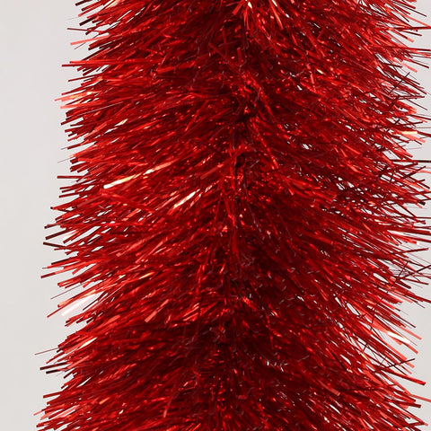 red deluxe tinsel 100mm x 5.5m