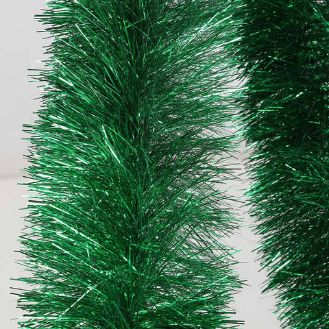  green 6 ply tinsel 150mm x 5.5m