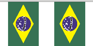 2014 Brazil World Cup Countries 10m String Flags