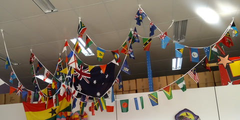  Commonwealth Games Countries string flags