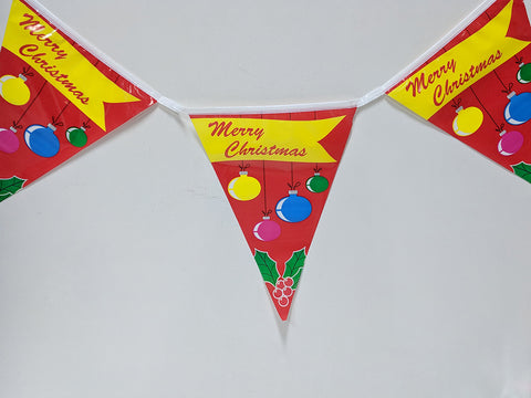  Merry Christmas Baubles String Flags