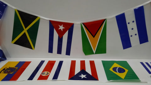 Central and South America String Country Flags