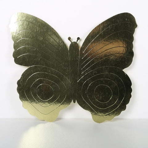 3 Pack 26cm Butterfly Gold