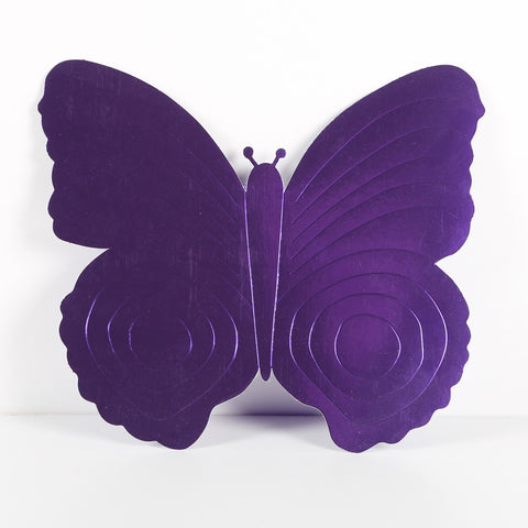 3 Pack 26cm Butterfly Purple