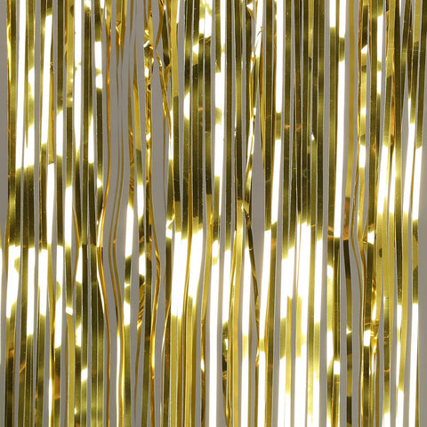  gold tinsel curtain 3m drop 1m wide