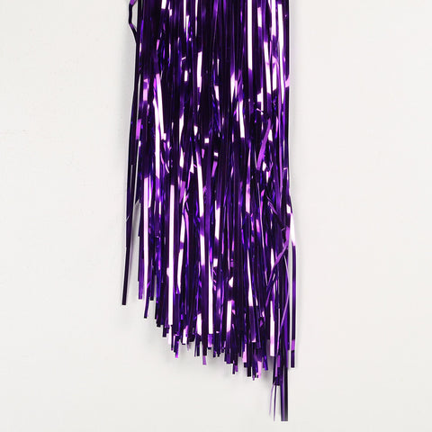  purple tinsel curtain 2.5m drop 50cm wide