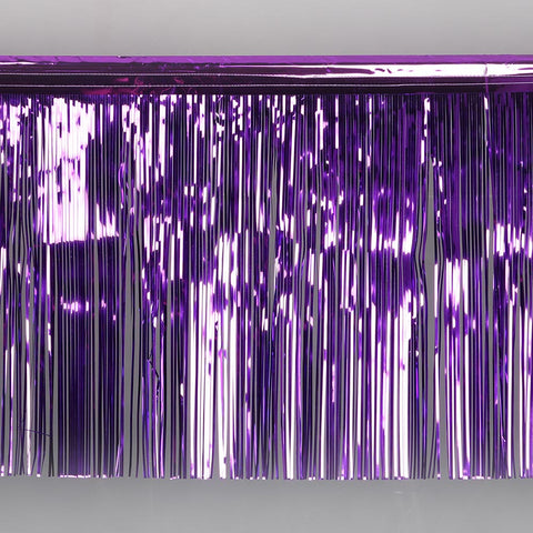 purple fringe tinsel 50cm drop 2.5m wide