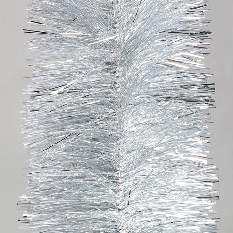  silver deluxe tinsel 100mm x 5.5m