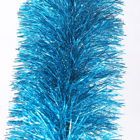  electric blue deluxe tinsel 100mm x 5.5m