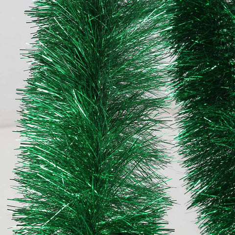 green deluxe tinsel 150mm x 5.5m